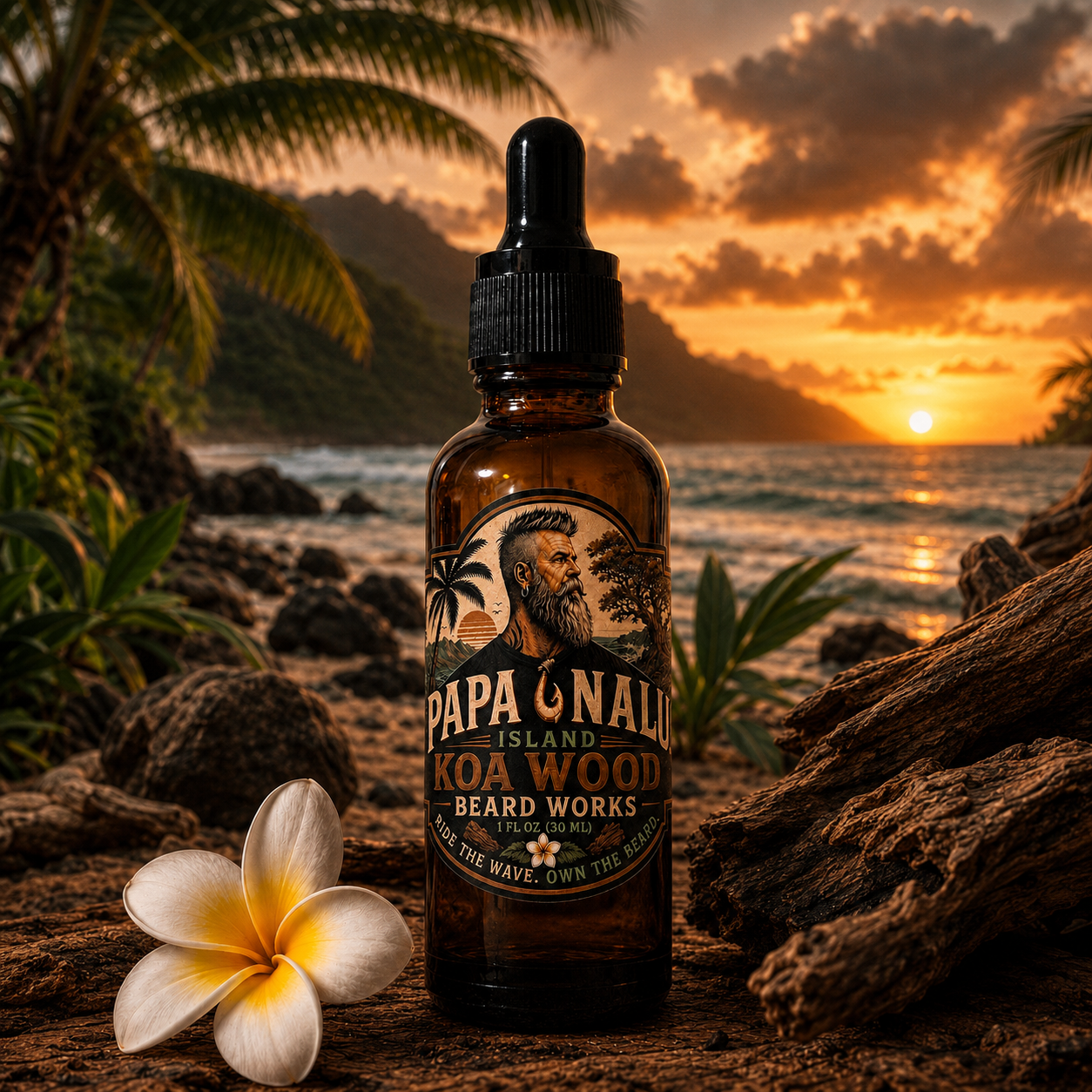 Koa Wood Beard Oil